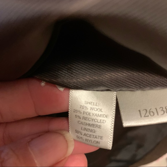 Loft Coat Zip-front wool blend brown overcoat size 0 - Picture 6 of 7